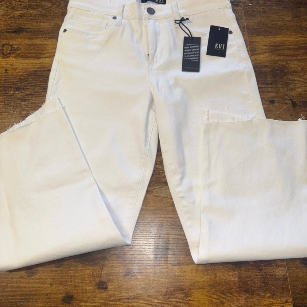 NWT! Kut from the Kloth Women's High-Rise Kelsey Ankle Flares